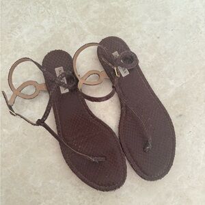 Aquazzura Dark Brown Sandals